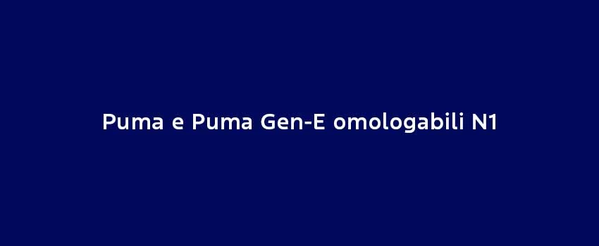 Puma E Puma Gen E Omologabili N1