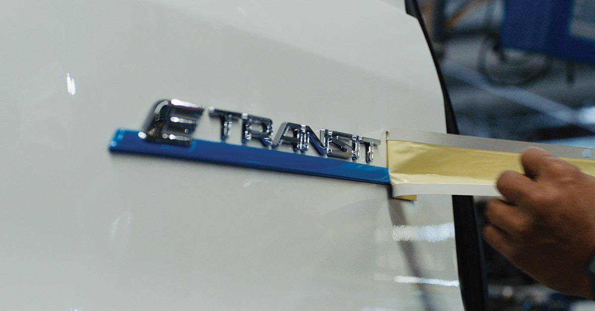 E Transit Ford All Electric Logo